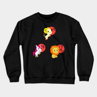 Fire Star Signs of the Zodiac Crewneck Sweatshirt